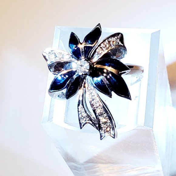 Made new beautiful 18K white Gold Diamond  Ring - Picture 2 of 12